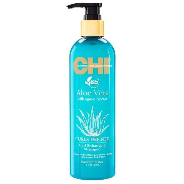 Farouk Systems CHI Aloe Vera Curls nosaka matu cirtas uzlabojošs šampūns (739 ml) sievietēm