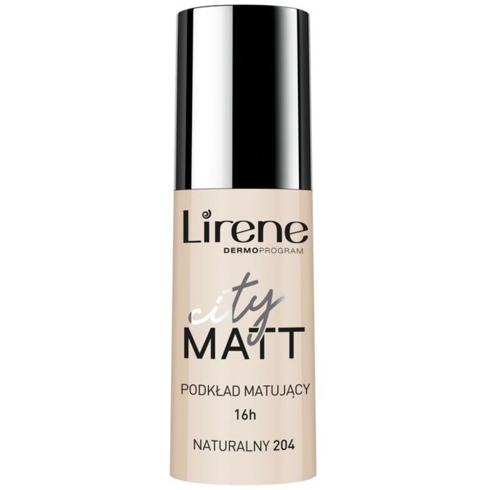 Lirene City Matt Mattifying Liquid Foundation - Matinis skystas makiažas su glotninamuoju efektu 30 ml 205 Sand
