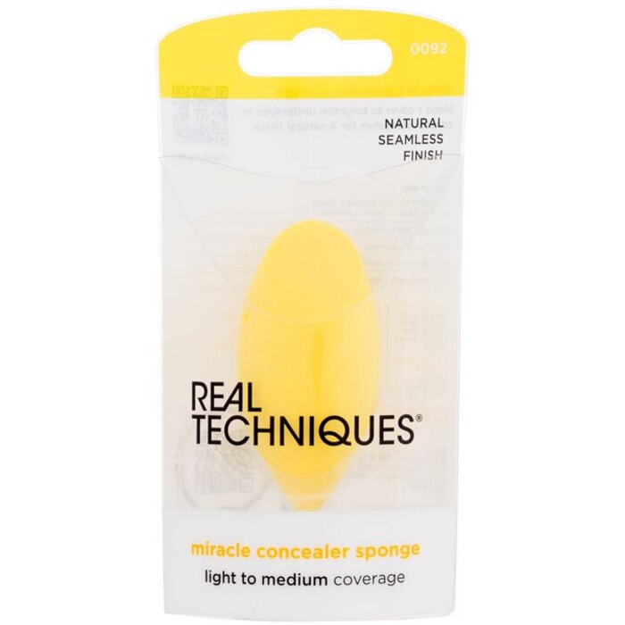 Real Techniques Miracle Concealer Sponge Yellow – aplikators (1,0 gab.) Sievietēm