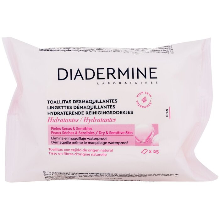 Diadermine drėkinamosios valomosios servetėlės