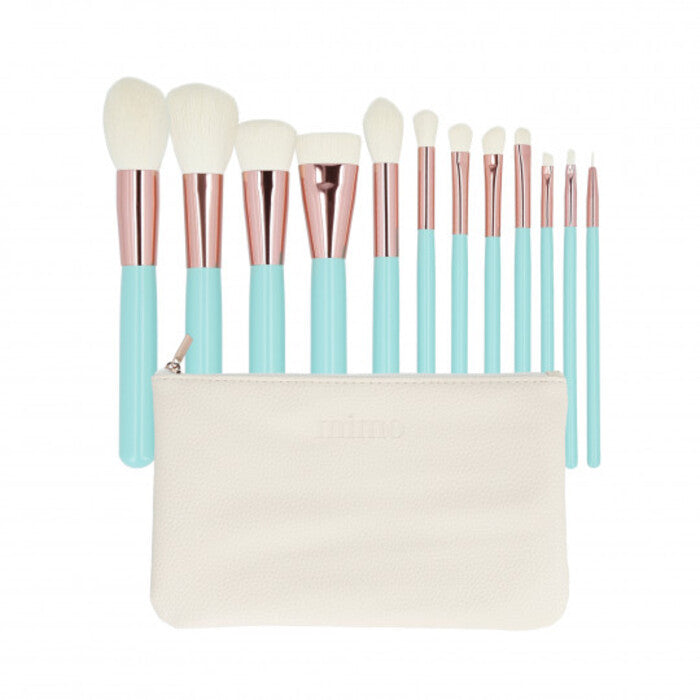 MIMO Makeup Brush Set Tirquoise (12 gab.) Sievietēm
