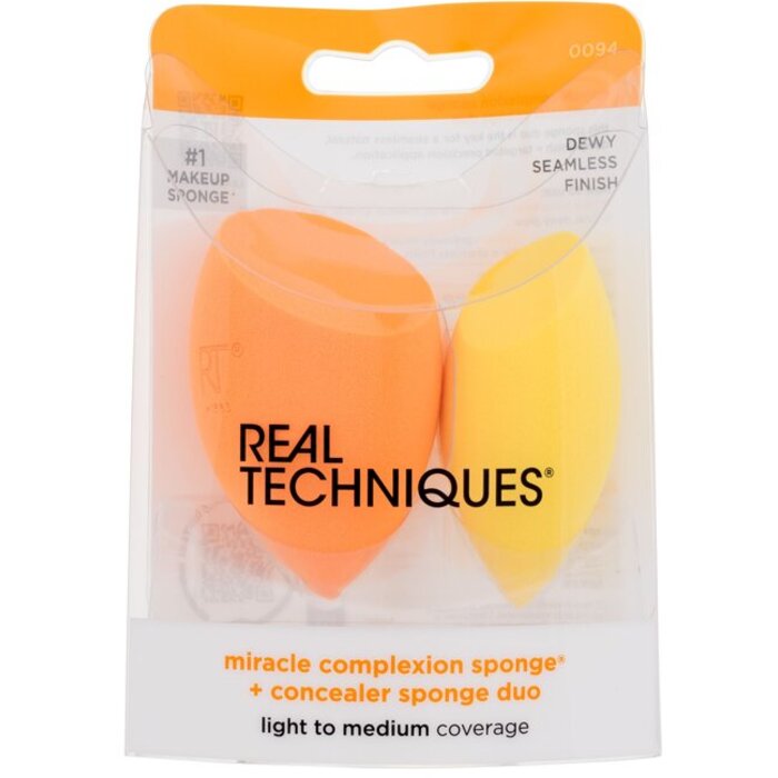 „Real Techniques Miracle Complexion Sponge + Concealer Sponge Duo“ makiažo kempinėlė