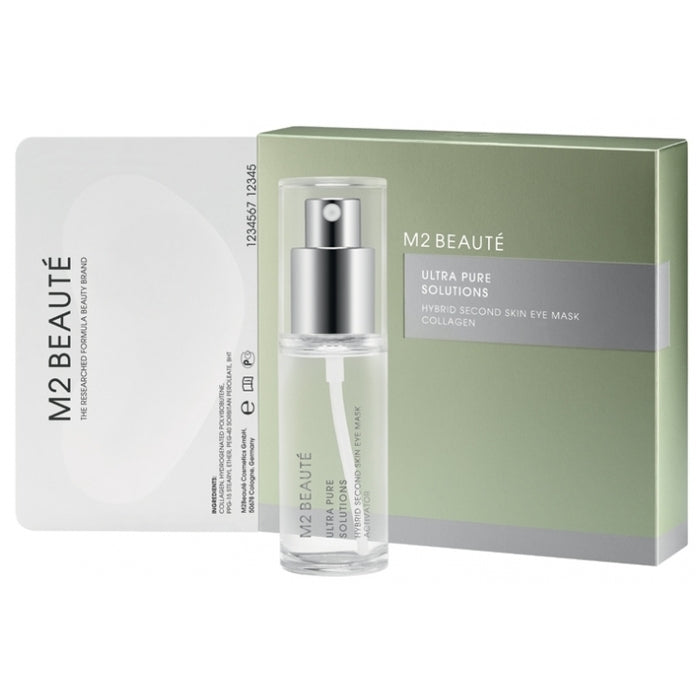 M2 Beauté Ultra Pure Solutions hibrīda otrās ādas kolagēna acu maska (30 ml) sievietēm
