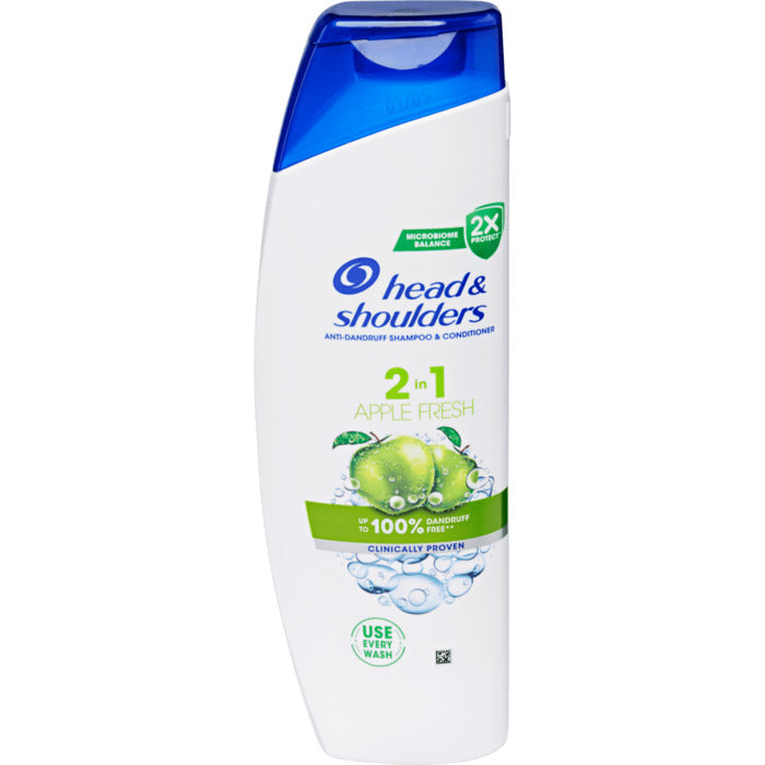 „Head & Shoulders Apple Fresh 2in1“ šampūnas ir kondicionierius – 2in1 šampūnas ir kondicionierius nuo pleiskanų