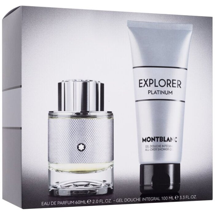 Mont Blanc Explorer Platinum dāvanu komplekts EDP 60 ml un dušas želeja 100 ml vīriešiem