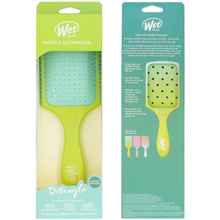 Wet Brush Paddle Detangler Feel Good Ombre žalia/mėlyna Unisex
