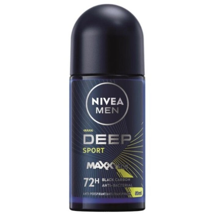 Nivea Men Deep Sport - Roll-on pretsviedru līdzeklis vīriešiem (50 ml)
