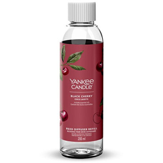 Yankee Cirle Signature Black Cherry kvapiojo difuzoriaus lazdelių papildymas (prinokusių vyšnių)