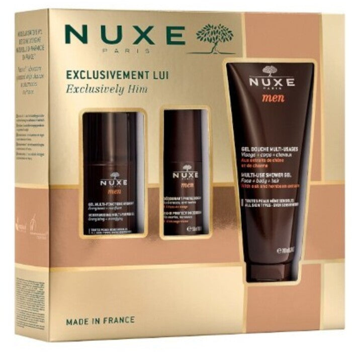 Nuxe Exclusively Him – kūno priežiūros dovanų rinkinys vyrams