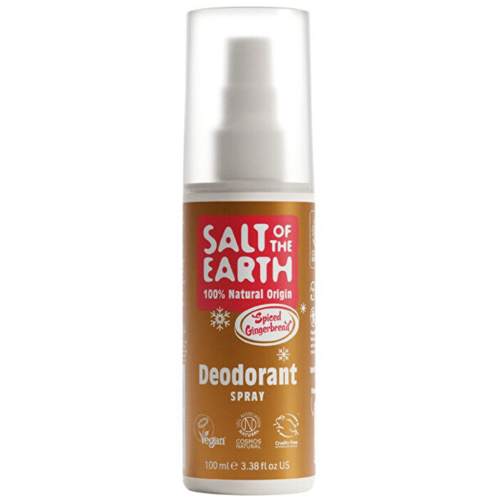Piparkūku dezodorants ar garšvielām ar zemes sāli — dabīgs dezodorants (100 ml) sievietēm