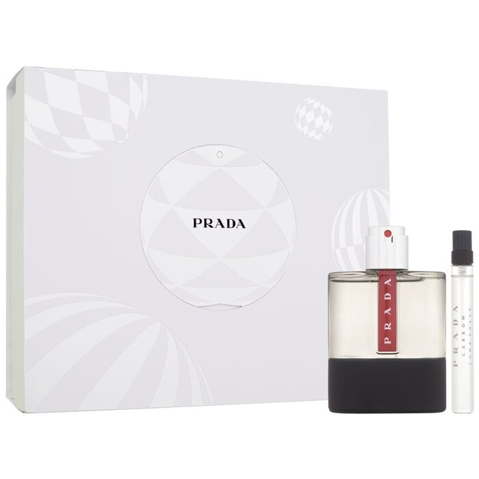Prada Luna Rossa Carbon dāvanu komplekts EDT 100 ml un miniatūrais EDT 10 ml vīriešiem