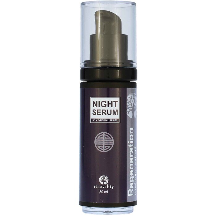 Renovality Originalios serijos naktinis serumas– naktinis serumassu grybų ekstraktu (30ml) Unisex