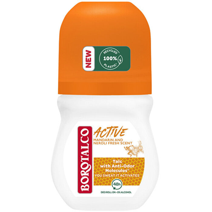 Borotalco Active Deo Roll-On – Roll-on dezodorants Mandarin and Neroli (50ml) sievietēm