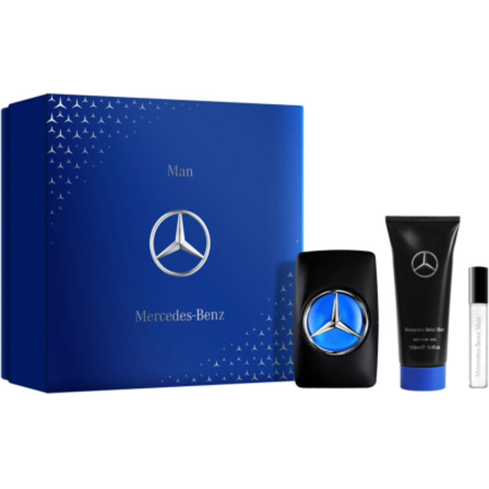 Mercedes Benz Mercedes-Benz MAN dovanų rinkinys EDT 100 ml, miniature EDT 10 ml ir dušo želė 100 ml Vyrams