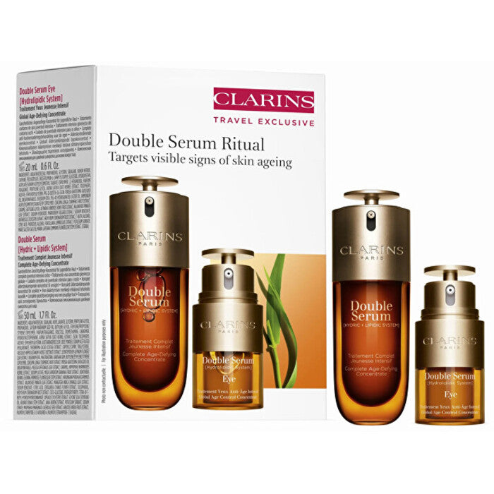 Clarins Double Serum Ritual — ādas kopšanas dāvanu komplekts sievietēm