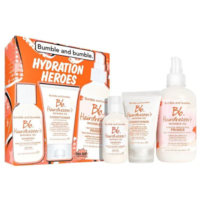 Bumble ir bumble Hydration Heroes rinkinys – plaukų priežiūros dovanų rinkinys Moterims