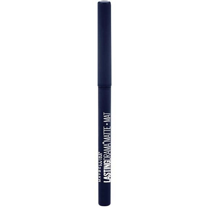 „Maybelline Lasting Drama Carbon“ matinis akių pieštukas – matinis akių pieštukas 820 Lapis Navy Moterims