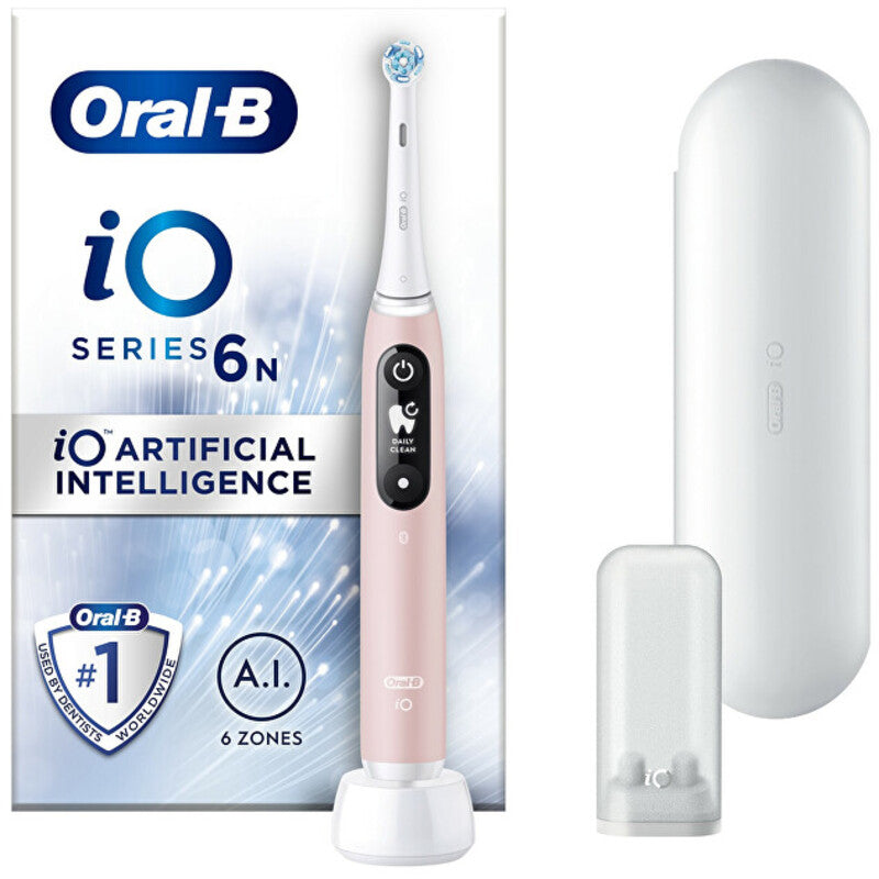 „Oral B iO Series 6“ (rožinis) – elektrinis dantų šepetėlis