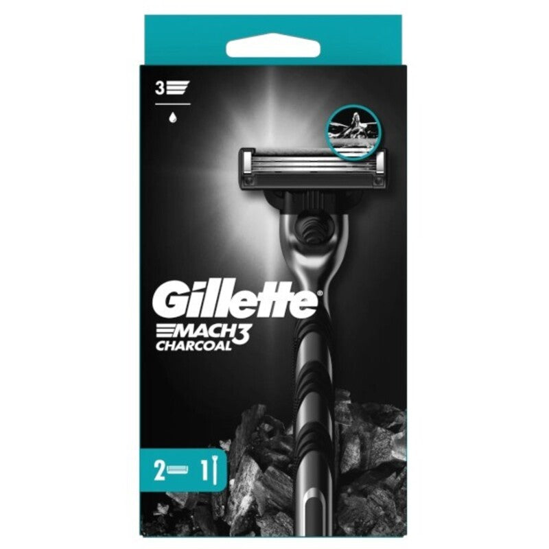 Gillette Mach3 anglies pluošto skustuvas + 2 atsarginės galvutės