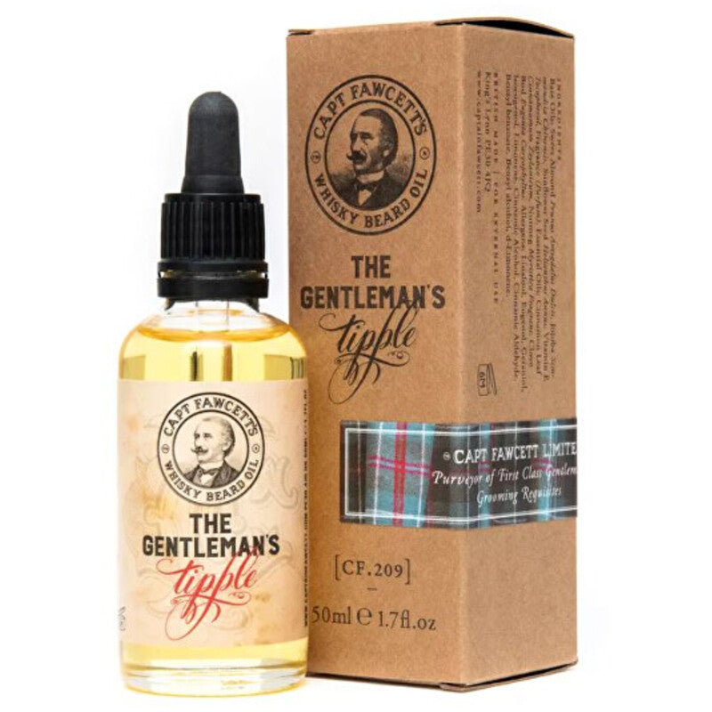 Captain Fawcett Gentleman's Tipple Beard Oil – viskio kvapo barzdos aliejus 10ml