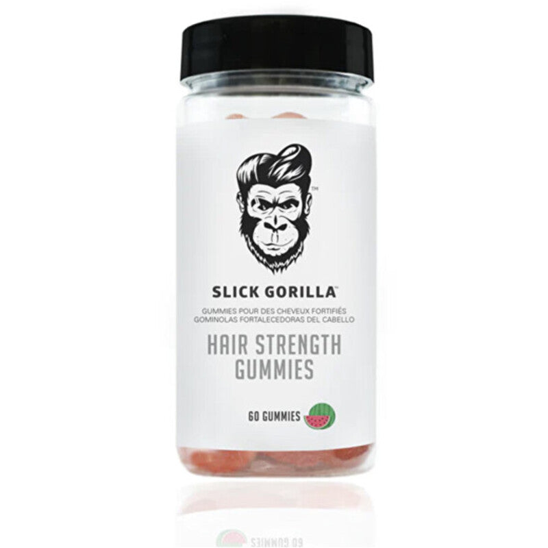 Slick Gorilla Vitamininiai meškiukai plaukams stiprinti - Maisto papildas 60 vnt