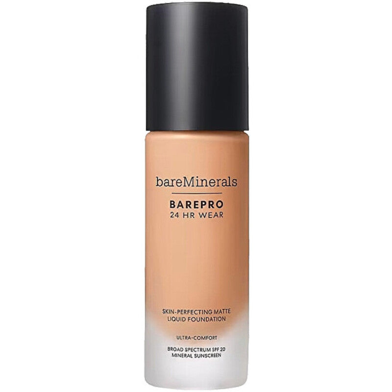 bareMinerals „Barepro Skin-Perfecting Matte“ skystas makiažo pagrindas SPF 20 – matinį efektą suteikiantis makiažas, 30 ml