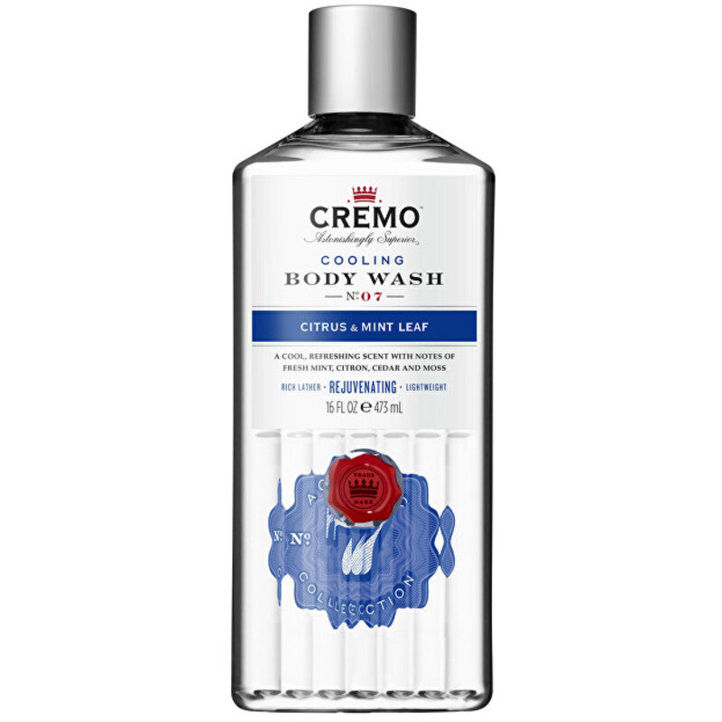 Cremo Citrusiniai ir Mint Leaf Cooling Body Wash – gaivinanti dušo želė 473ml
