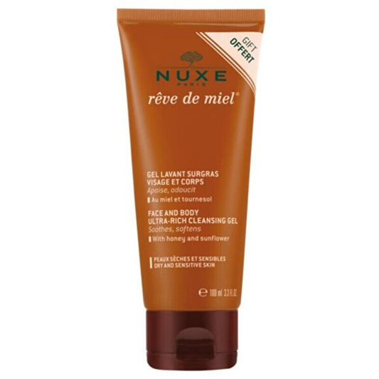 Nuxe Reve de Miel Ultra Rich Cleansing Gel – prausiamasis gelis veidui ir kūnui