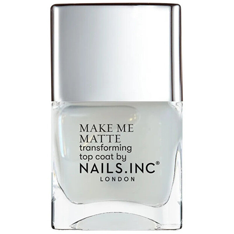 Nails.Inc Better On Top Make Me Matte Transforming Top Coat viršutinis lakas - Matinį efektą suteikiantis viršutinis nagų lakas 14 ml