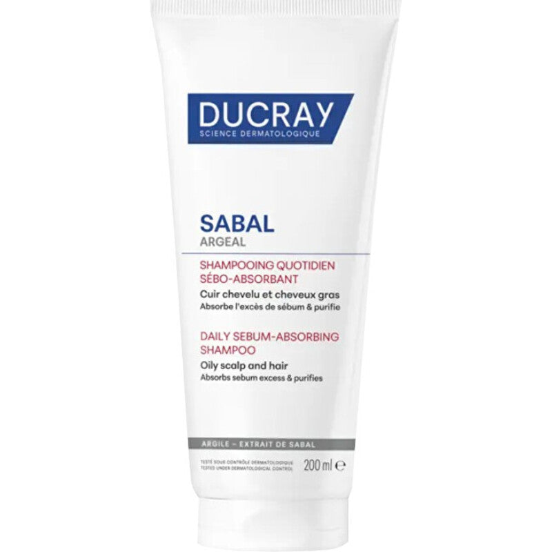Ducray Sabal Daily Sebum-Absorbing šampūnas - Riebalus sugeriantis šampūnas