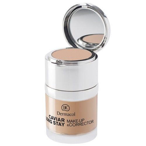 Dermacol Caviar Long Stay un aplauzuma korektors - noturīgs grims ar ikru ekstraktiem un modernu korektoru 30 ml (2 Fair) sievietēm