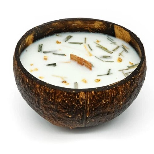 Tropikalia Kokosų žvakė - citrinžolės ir imbiero kvapo