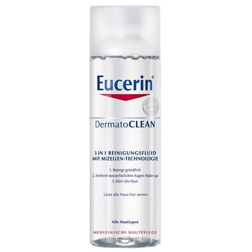 Eucerin DermatoCLEAN – attīrošs micelārais ūdens 3 vienā 200 ml sievietēm
