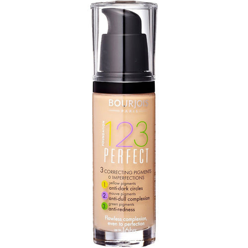 Bourjois 123 Perfect Foundation - Aplauzums ideālai ādai 30 ml 53 Bēšs Claire Sievietēm