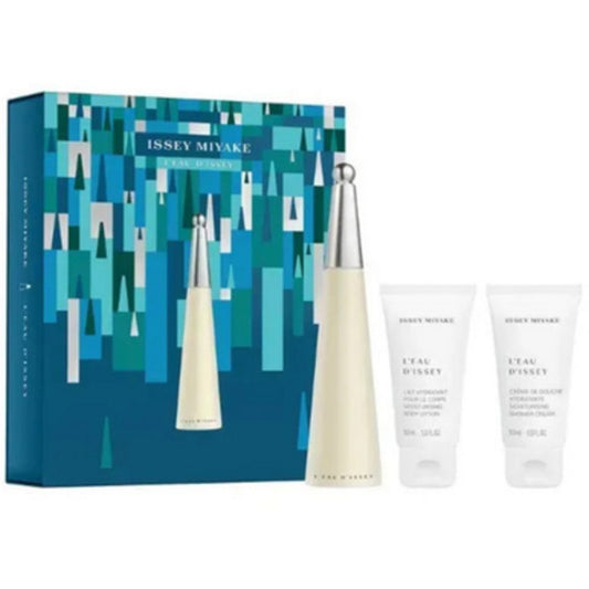 Issey Miyake L`Eau D`Issey dāvanu komplekts EDT 50 ml ķermeņa losjons l`Eau D`Issey 50 ml un dušas krēms 50 ml l`Eau D`Issey sievietēm