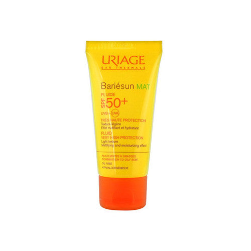 Uriage Apsaugos nuo saulės matinis skystis SPF 50+ Bariésun Mat (skysčiai labai aukštai apsaugai) 50 ml