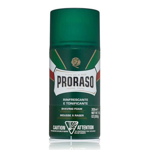 Proraso Green Shaving Foam – atsvaidzinošas skūšanās putas ar eikaliptu 400ml vīriešiem