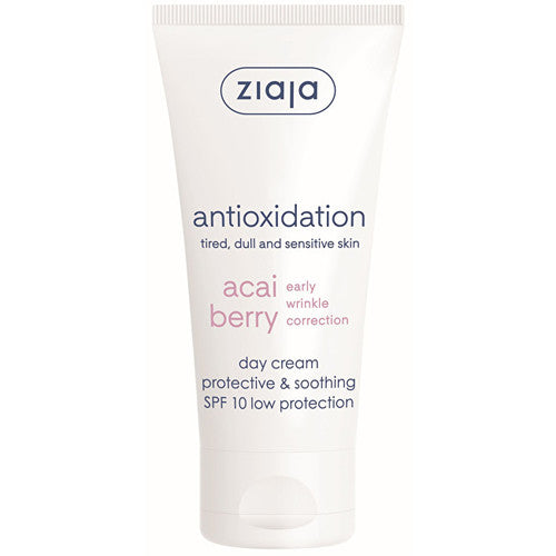 Ziaja nomierinošs dienas krēms SPF 10 Acai Berry (aizsargājošs un nomierinošs dienas krēms) 50 ml sievietēm
