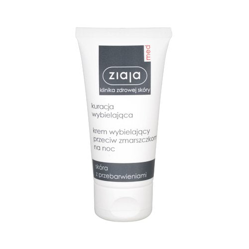 Ziaja Whitening Anti-Wrinkle - Naktinis veido kremas 50ml