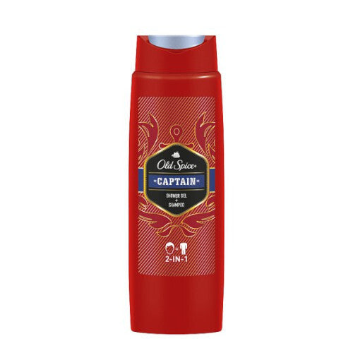 Old Spice Captain Shower Gel + Shampoo – dušas želeja ķermenim un matiem (1000ml) Vīriešiem