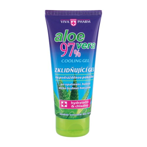 Vivaco VivaPharm Aloe Vera Cooling Gel - Nomierinoša atvēsinoša želeja pēc sauļošanās, skūšanās un kukaiņu kodumiem (100ml) Sievietēm