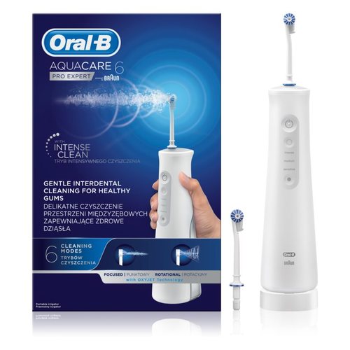 Oral B Aquacare 6 Pro Expert – mutes dobuma irigators sievietēm