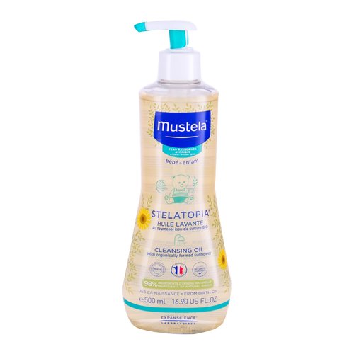 Mustela Bébé Stelatopia Shower Oil – kūdikių dušo aliejus (500ml) Unisex