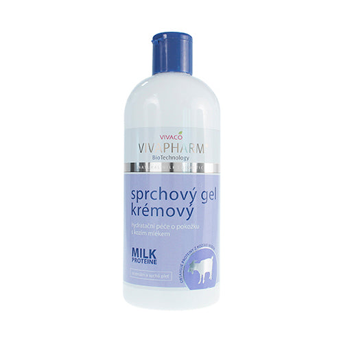 Vivapharm krēmveida dušas želeja ar kazas pienu (400 ml) sievietēm