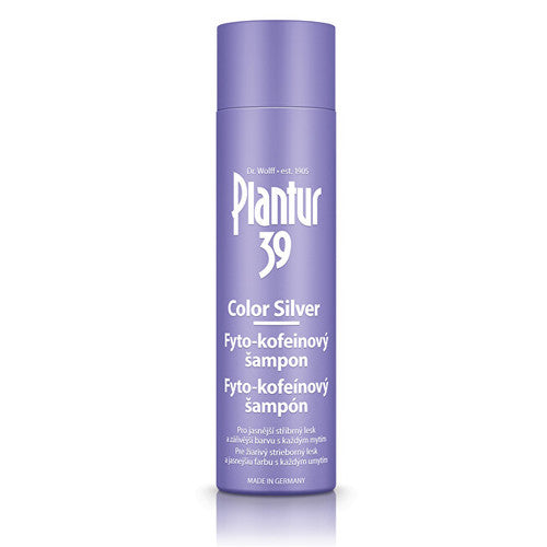Plantur 39 „Color Silver“ šampūnas – fitokofeino šampūnas, neutralizuojantis geltonus atspalvius