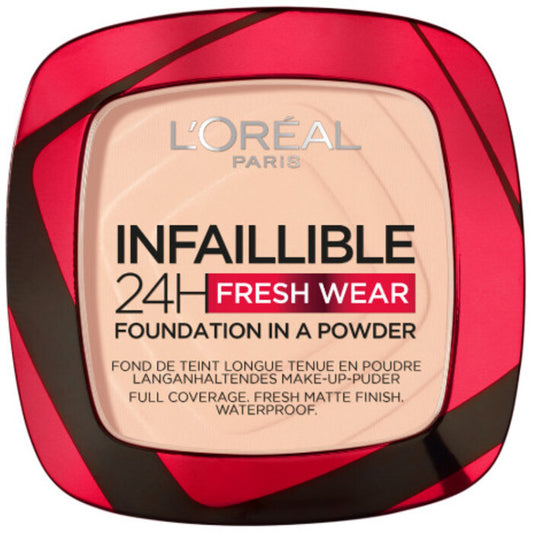 L´Oréal Infallible 24H Fresh Wear pūdera tonālais krēms 9 g (180 Rose Sir) sievietēm