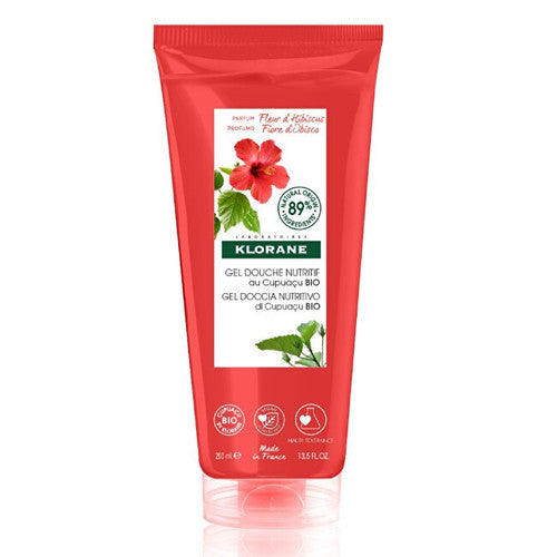 „Klorane Organic Hibiscus Flowers“ (maitinamasis dušo želė) – maitinamasis dušo želė