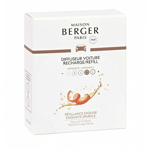 „Maison Berger Paris Exqusite Sparkle“ automobilio difuzoriaus papildymas (intensyvus spindesys) - automobilio difuzoriaus papildymas