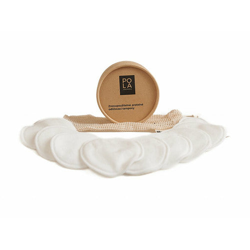 Pola Cosmetics kosmētikas noņemšanas spilventiņi - Bambusa kosmētikas noņemšanas līdzeklis (10 gab.) Sievietēm