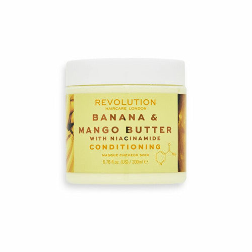 „Revolution Haircare“ bananų ir mangų sviesto bei niacinamido kondicionuojanti plaukų kaukė